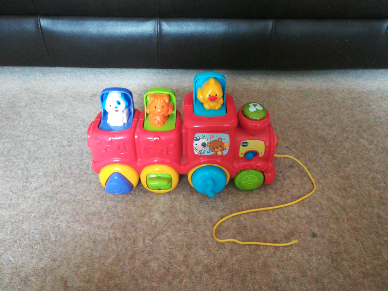 vtech baby pop up friends train